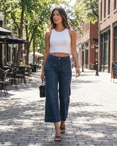 Luvamia Wide Leg Jeans For Women Trendy High Waisted Flare Jeans