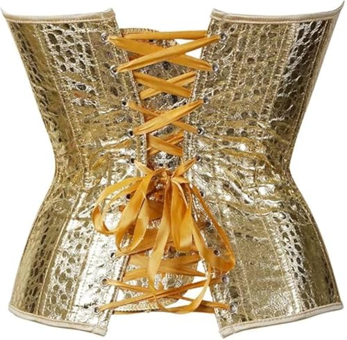 Gothic Faux Leather Steampunk Corset Secondary image