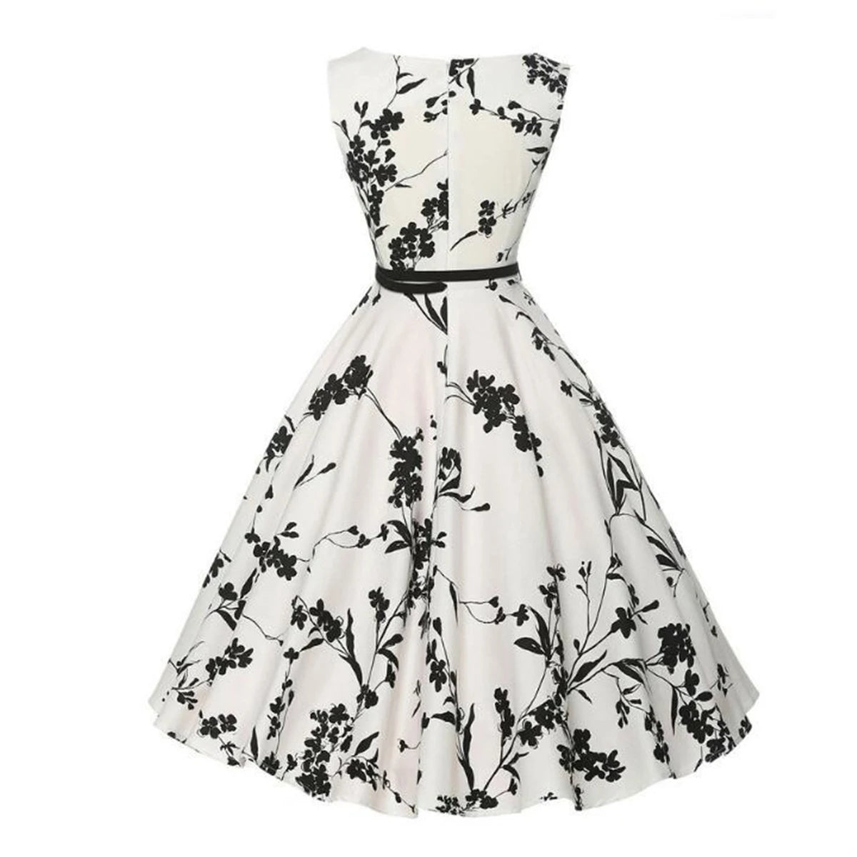 Summer Vestidos Dress Clothing Floral Robe Swing Casual Rockabilly Dresses