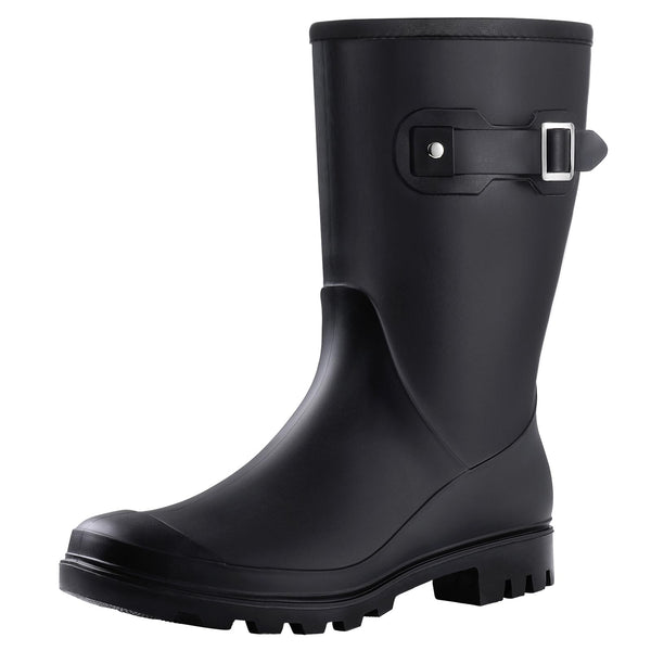 Mid Calf Rain Boots Waterproof Shoes