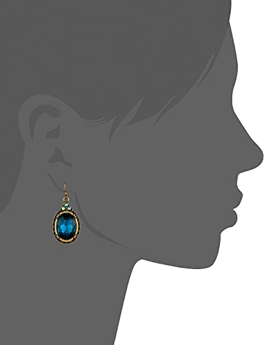 1928 Jewelry "Victorian" Oval Multi Faceted Drop Earrings