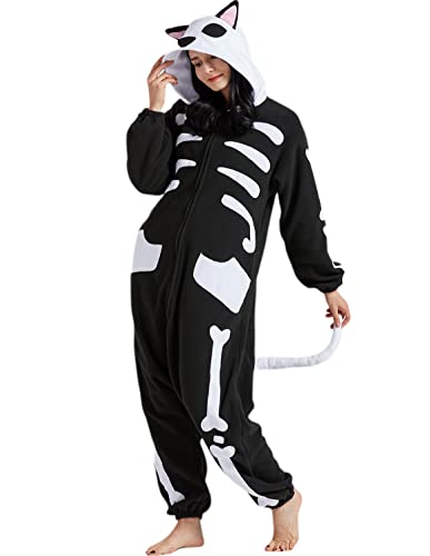 SAMGU Adult Onesie Animal Halloween Cosplay Costume One Piece Pajamas for Women and Men