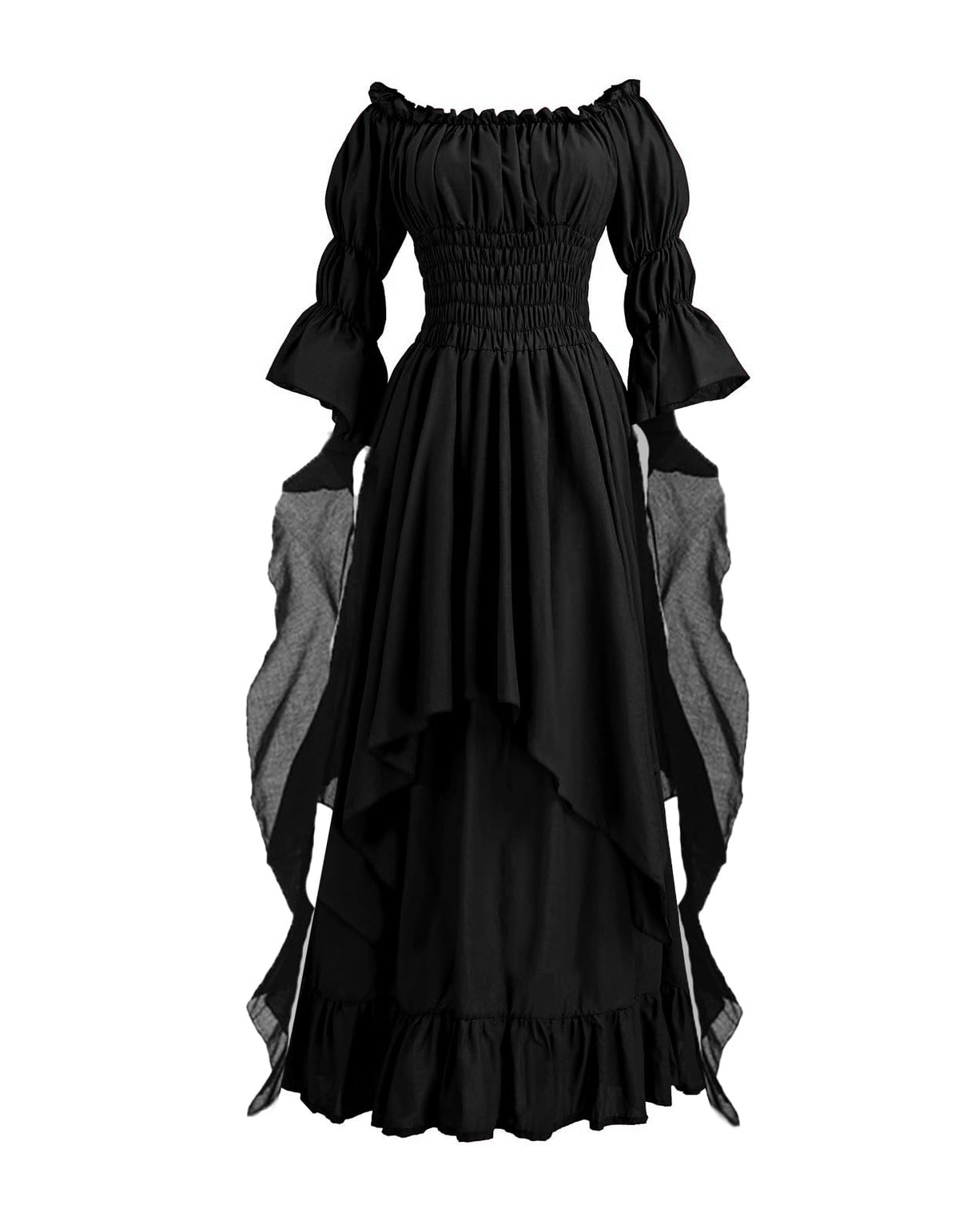 GOLDSTITCH Women's Victorian Dress Renaissance Medieval Costume Gothic Witch Dress for Women