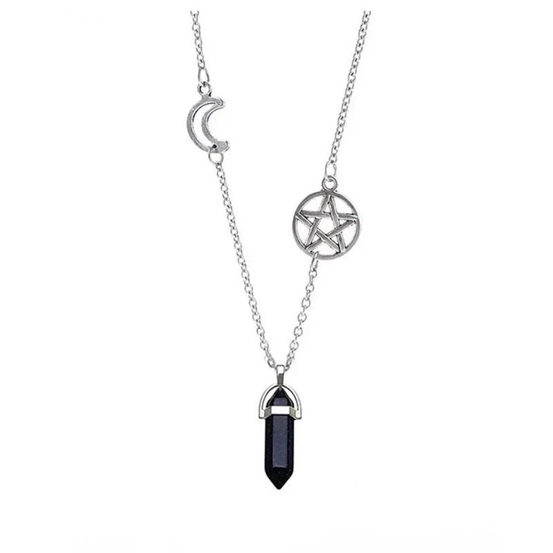 Pentagram Necklace - Wiccan Pendant Jewelry