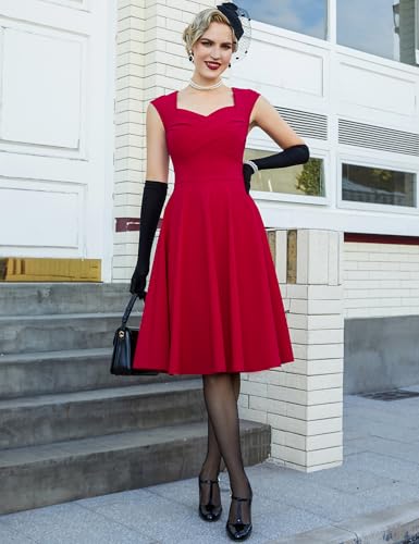 Vintage Swing Dress - 1950s Rockabilly Pin-Up Style