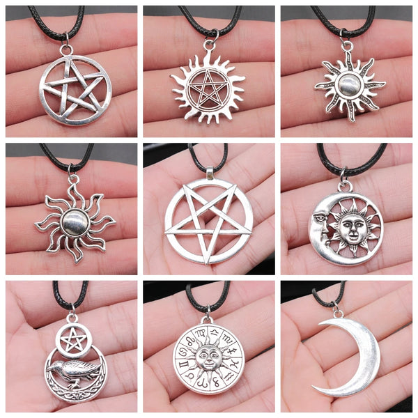 Pentagram Necklace - Wiccan Pendant Jewelry
