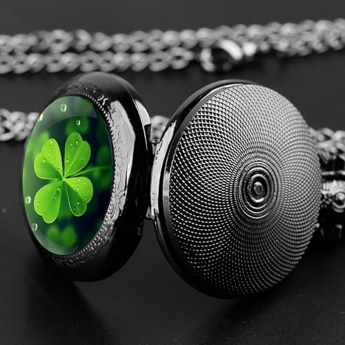 Vintage Pocket Watch for Women Men Graphic Animal Design Quartz Pocket