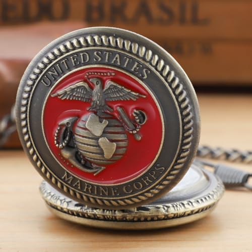 Hollowed-Out Eagle Quartz Men's Pocket Watch