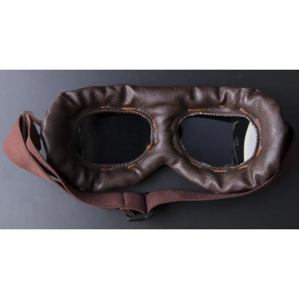 Vintage Copper Motorcycle Pilot Steampunk Goggles