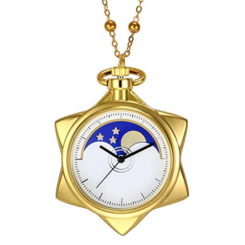 Moon Pocket Watch Gold Rhinestone Star Quartz Pocket Watches for Women Main image