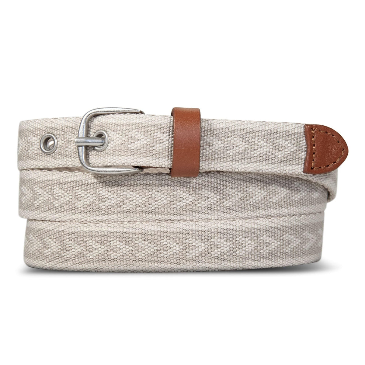 Eddie Bauer Womens Cascade Grommet Webbing Belt With Metal Buckle