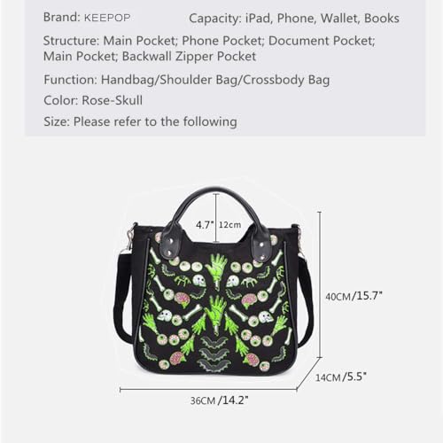 Rivet Luminous Canvas Punk Tote