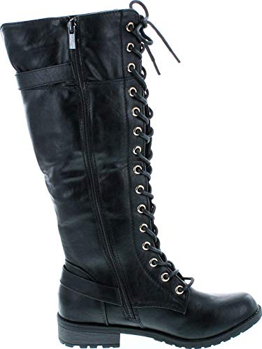 Mango 27 Womens Knee High Buckle Riding Boots