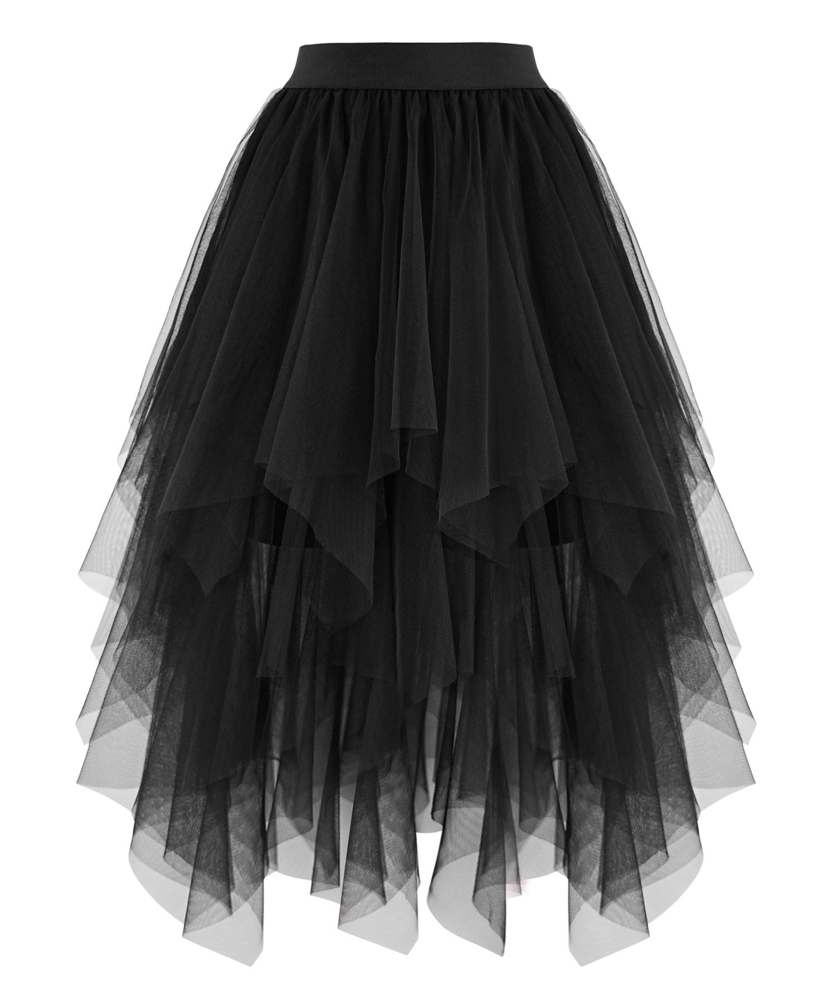 High Low Layered Puffy Fairy Tulle Skirts
