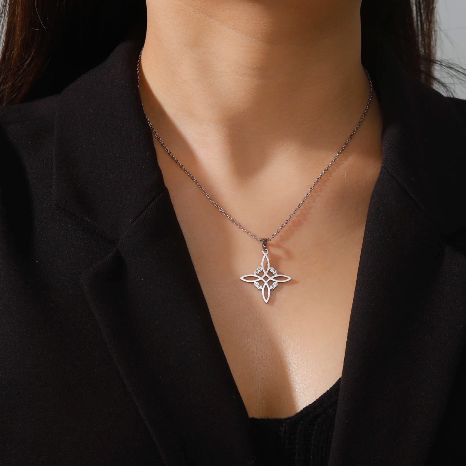 Spiritual Symbol Necklace - Wiccan Jewelry Secondary image