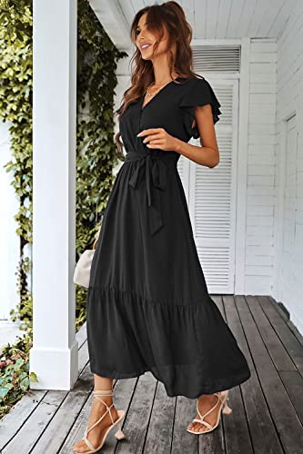 PRETTYGARDEN Women's Summer Floral Boho Maxi Dress