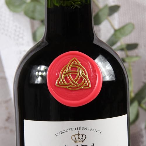 Celtic Knot Triquetra Wax Seal Stamp - Trinity Knot Sealing Wax Infinity Symbol of Endless Love - Good Luck Amulet - Irish Witchcraft Wicca Magic Wolf Vintage