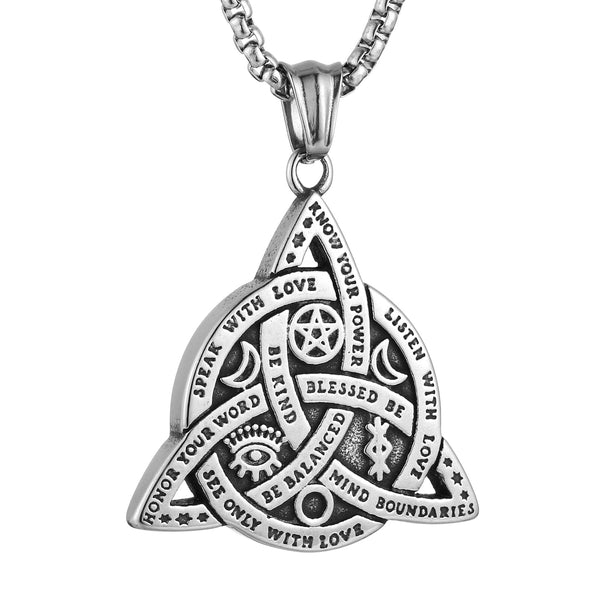 Triple Goddess Celtic Knot Necklace