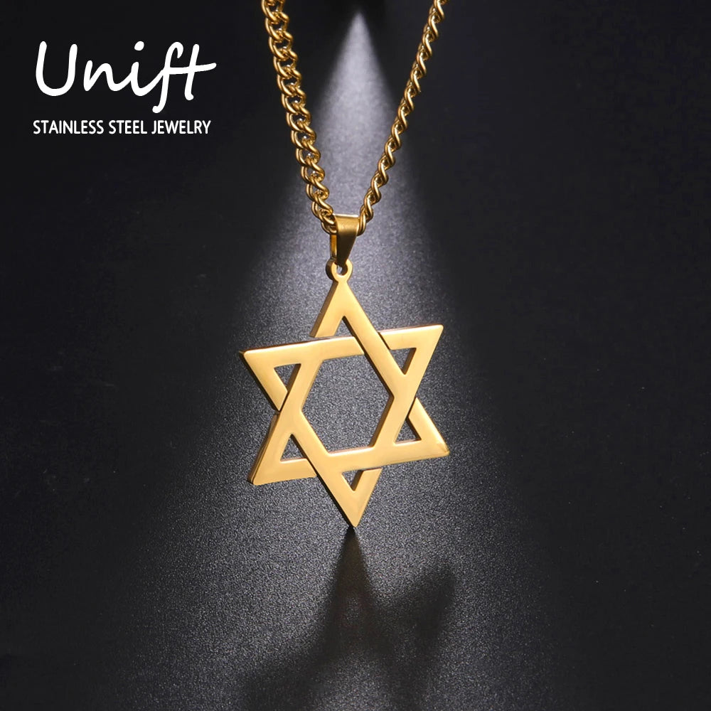 Star of David Necklace Pentagon Vintage Main image