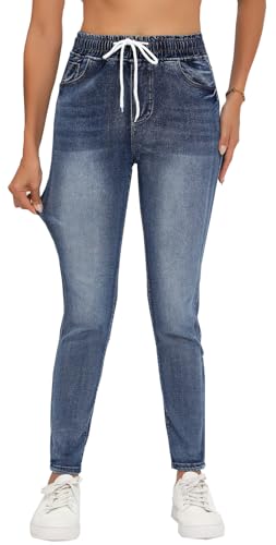 Women’s Curvy High Rise Skinny Jeans Comfy Stretch Classic Jeans Pants