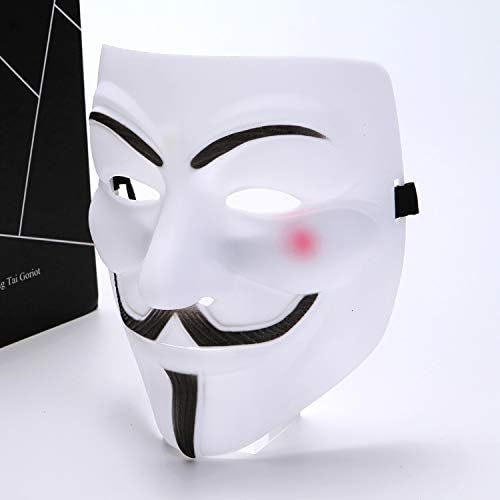 WLPARTY Costume mask white For Halloween Cosplay Party