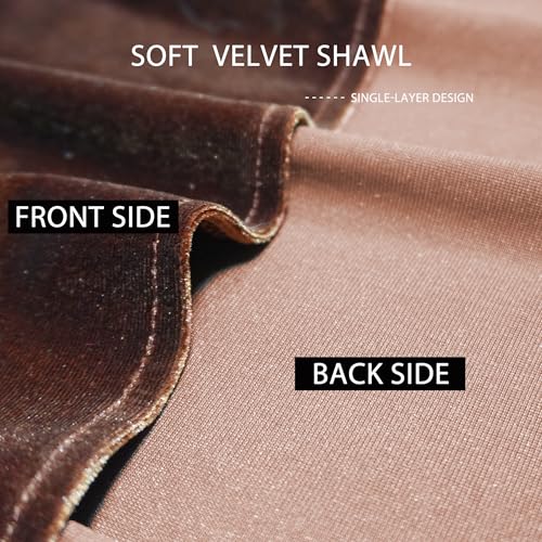 Velvet Shawl Wraps for Women Evening Bridesmaid Winter Shawl Cover