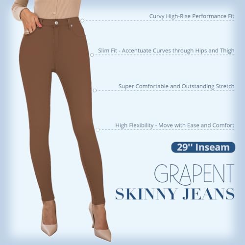 Skinny Jeans For Women High Waist Stretchy Classic High Rise