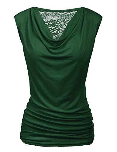 Zeagoo Tank Top for Women Trendy Going Out Tops Sleeveless Shirts Ruched Business Casual Basic Tunic Tops