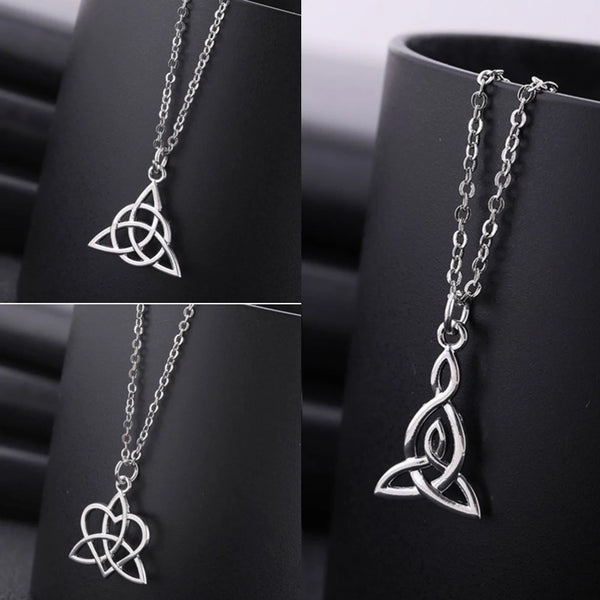 Celtic Witch Knot Necklace - Trinity Symbol
