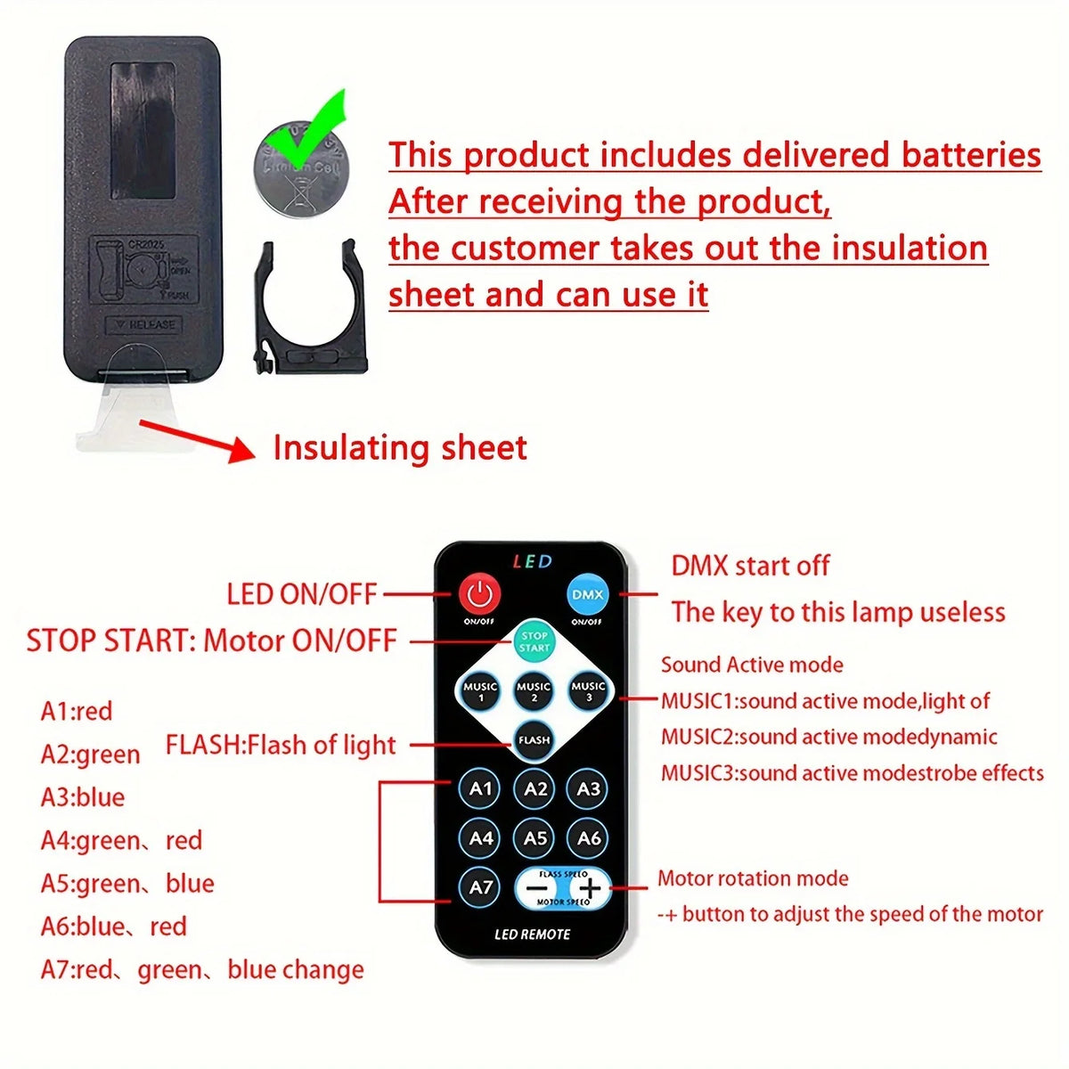 Starry sky Galaxy Lamp Projector LED Night Light Remote Control Sound Active 5v USB Charging 7 Mo...