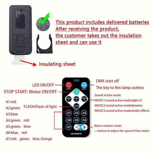 Starry sky Galaxy Lamp Projector LED Night Light Remote Control Sound Active 5v USB Charging 7 Mo...