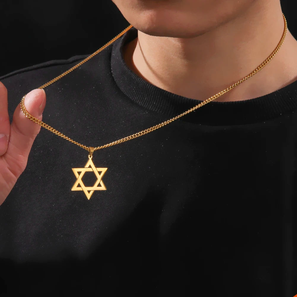 Star of David Necklace Pentagon Vintage Secondary image