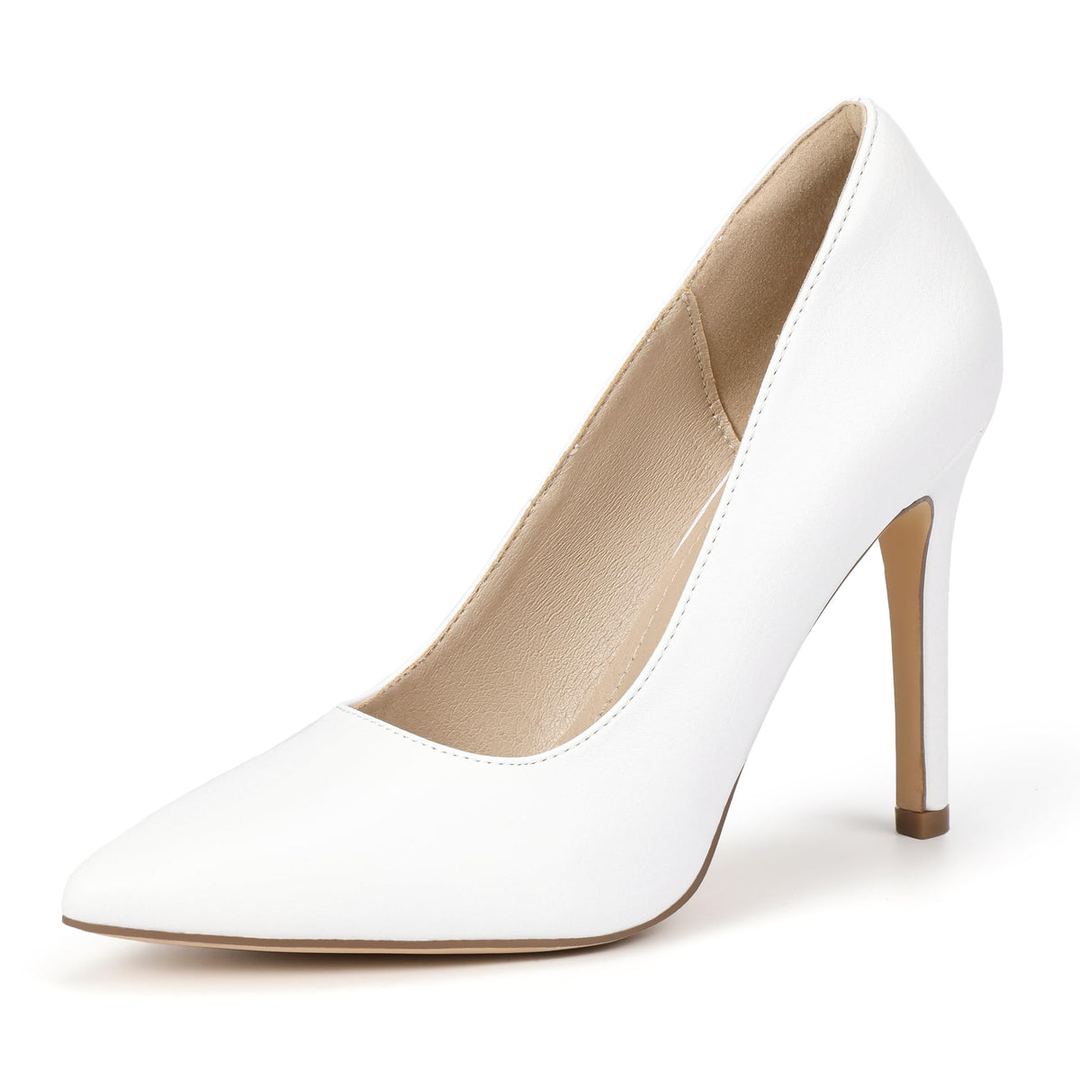 IDIFU Women High Heels Closed Pointed Toe Stiletto Pumps Shoes