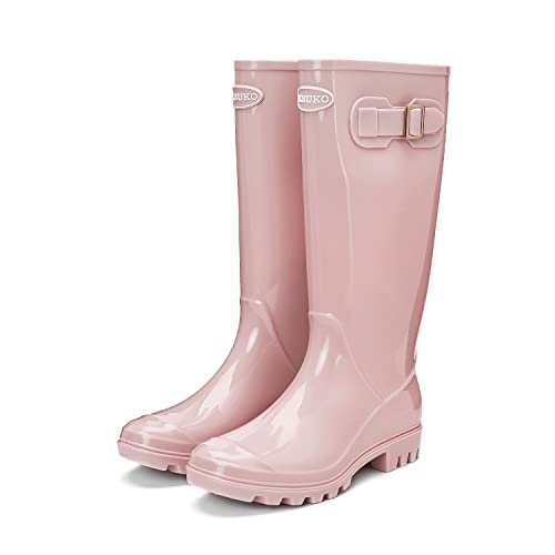 Women's Tall Rain Boots Waterproof Wellington