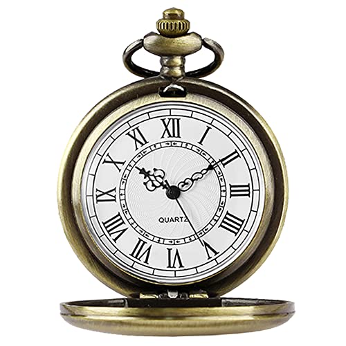 Smooth Alloy-Steel Quartz Pocket Watch