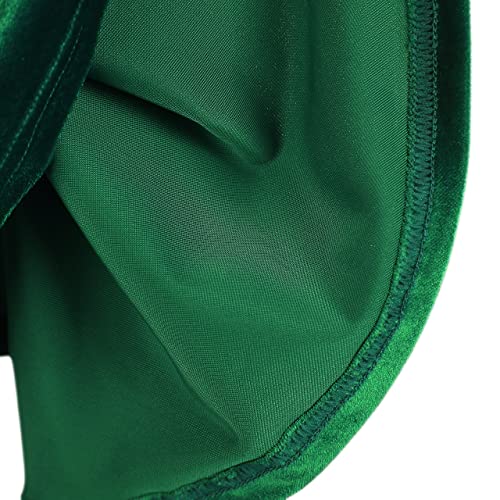 Urban CoCo Women's Crushed Velvet Mini Skater Skirt Pleated Stretchy A-Line