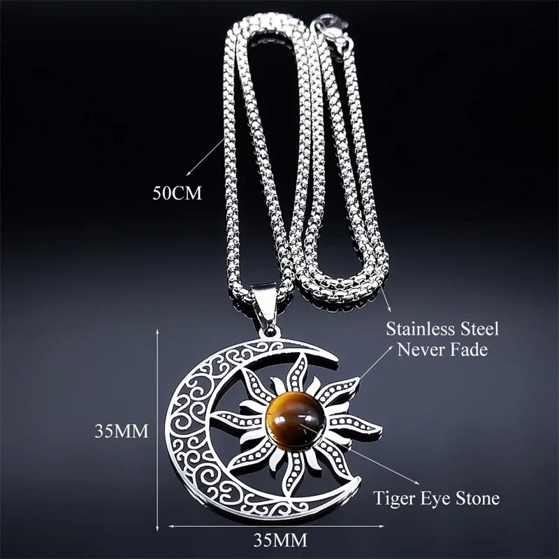 Stainless Steel Pentagram Necklace
