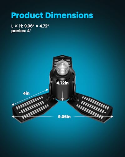 Motion Sensor Garage LED Light Bulb Indoor for Basement, Attic (1 Pack)