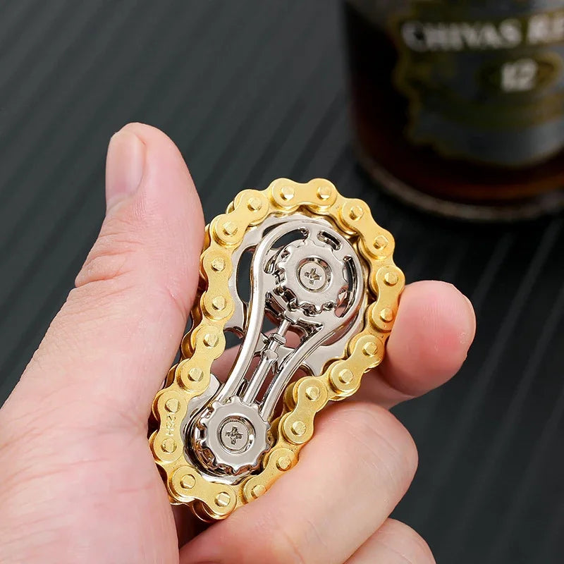 Metal Chain Sprocket Fidget Spinner – EDC Gyro Main image