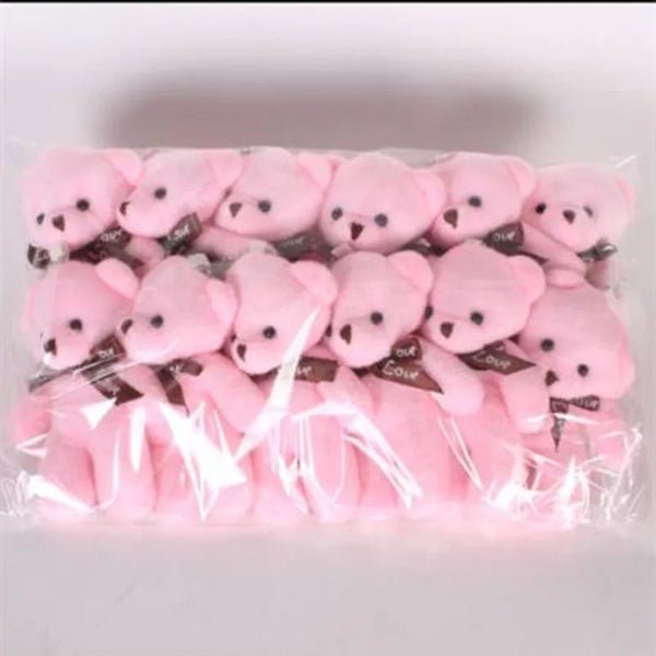 Mini Teddy Bear Keychains - Set of 12 Adorable Plush Bears