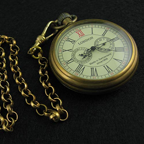 Classic Mechanical Pocket Watch with Chain