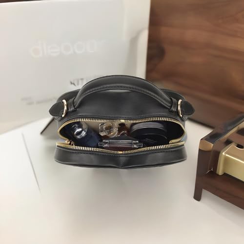 Heart-Shaped Zip-Around Crossbody Purse