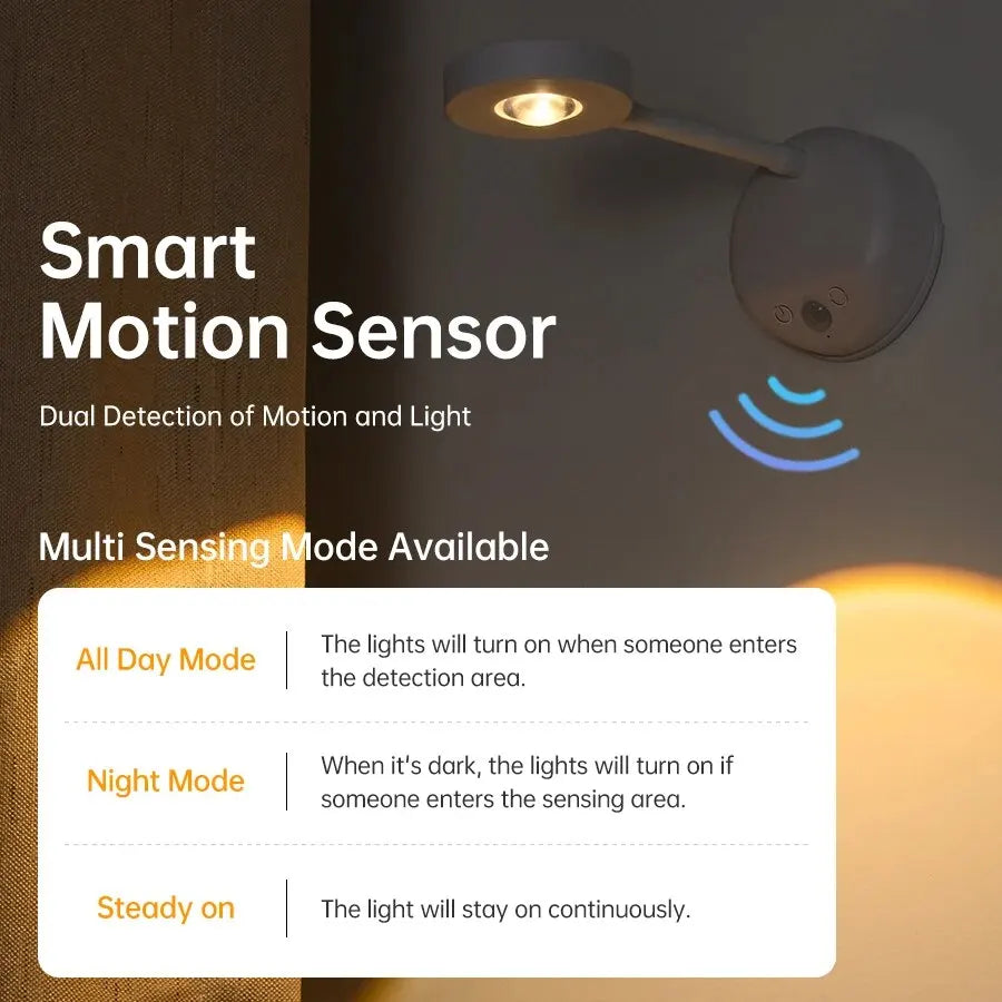 Night LED Light Wireless USB LED for Kitchen Bedroom Mural Living Room Sensor Wall Lamp Indoor Li...
