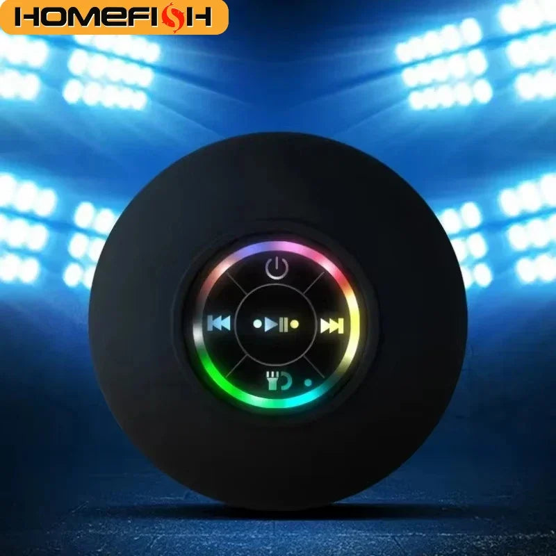 Waterproof Bluetooth Shower Speaker with RGB Light