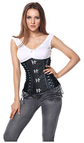 Spiral Steel Boned Steampunk Underbust Corset