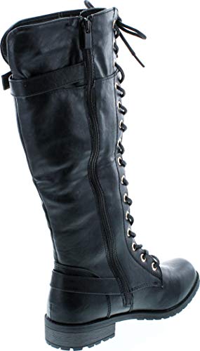 Mango 27 Womens Knee High Buckle Riding Boots