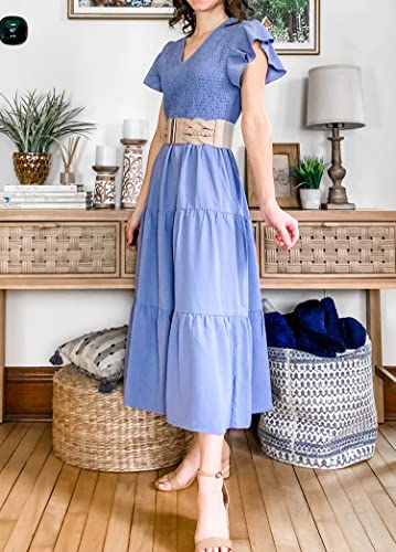 Grace Karin Women's Elastic Wide Belts Vintage Stretchy Belt Retro