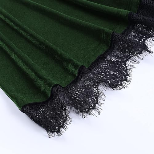 TSMNZMU Womens Gothic Velvet Dress Witchy Moon Charm Lolita Cami Dresses