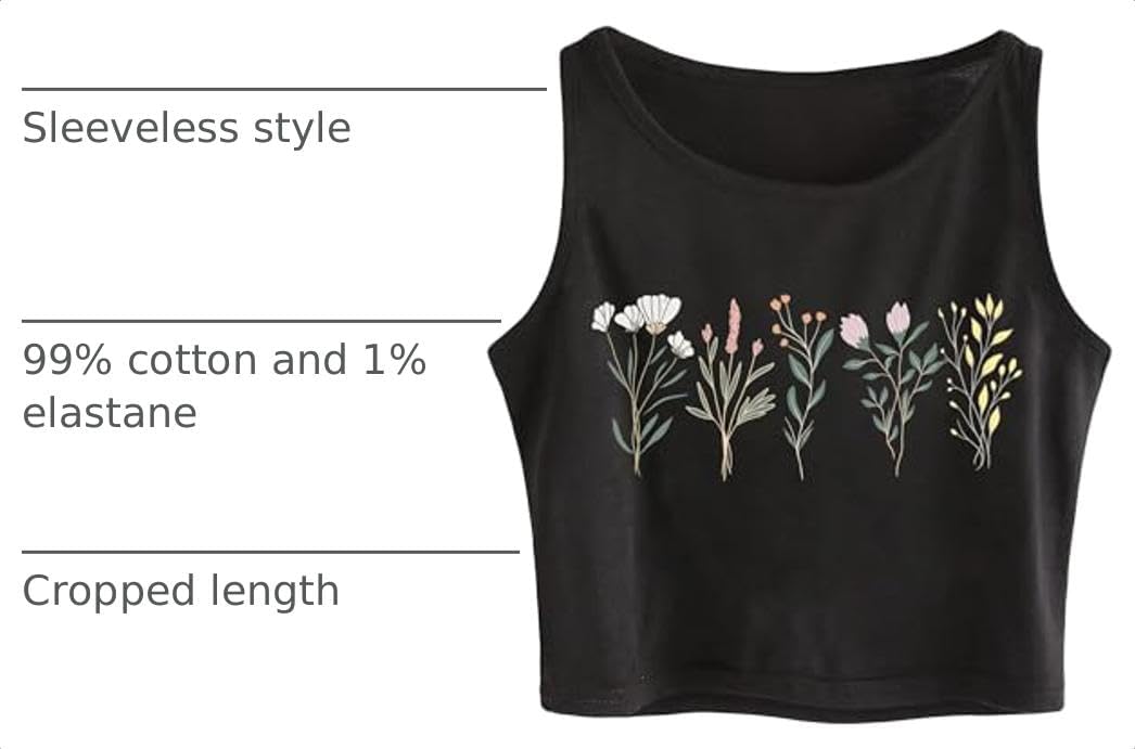 Remidoo Crop Tops for Women Casual Cropped Tank Top Summer Sleeveless Shirts