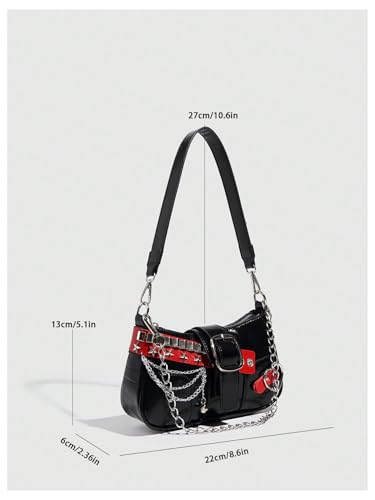 Women's Y2K Star Embroidery Shoulder Bag